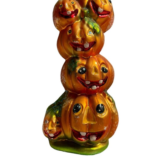 Vintage Christopher Radko 2000 Stack O' Lanterns Gem 6.5” Halloween Ornament - Picture 5 of 8